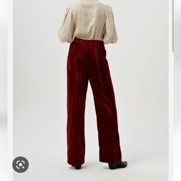 RED Velvet Wide leg slouch Boho pants, by COSTES rebel Europe. New, Sz X… - Picture 10 of 15